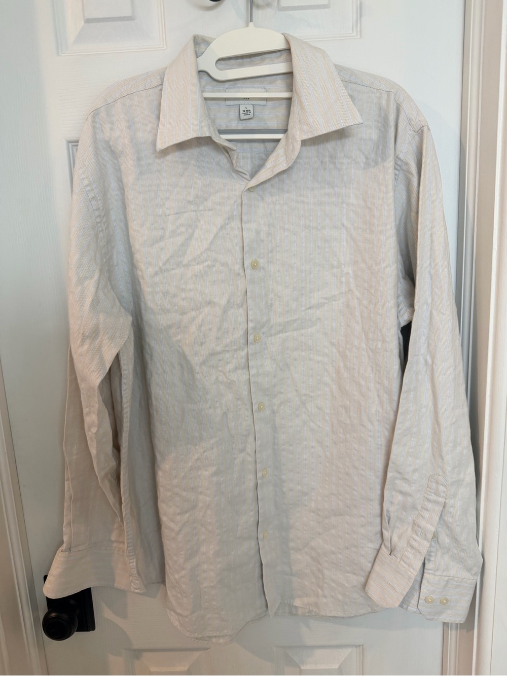 Banana Republic Men’s Plaid Check Button Down Shirt Large 16-16.5